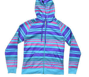 Under Armour Women's Semi-Fitted Striped Full Zip Hoodie Size SM/P